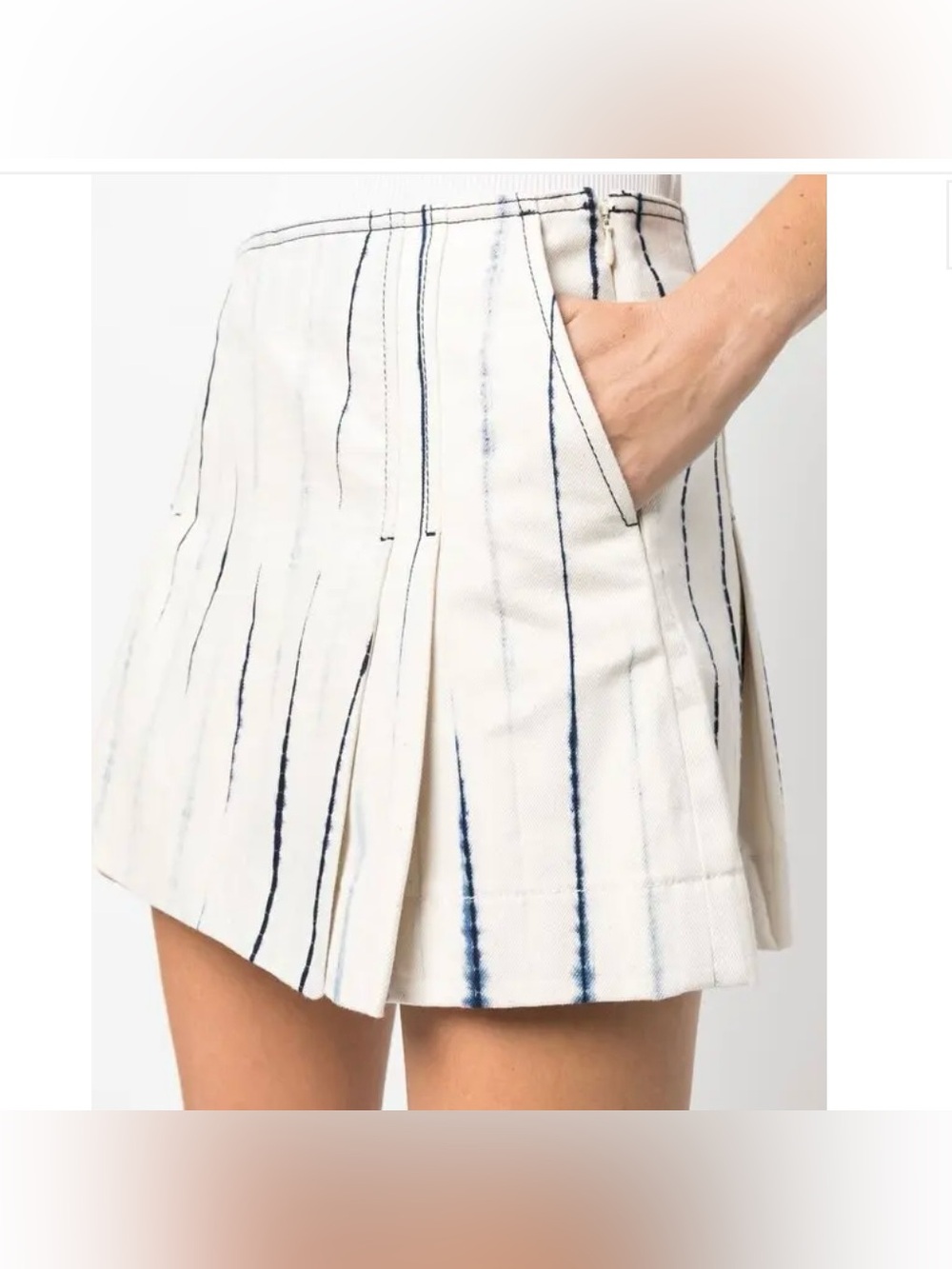 Tory Burch Pleated Cotton Shorts Size 8
